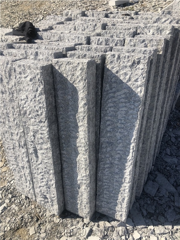 Dalian G603 Greygranite Palisade Kerbstone by Hand