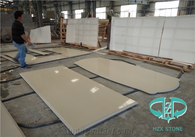 Beige Artificial Quartz Countertop