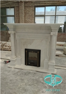 Natural Marble Hand Crafts Fireplace