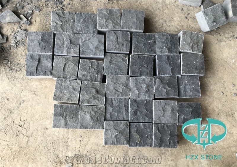 Zhangpu Black Basalt Cobbles Top Nature