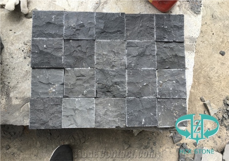 Zhangpu Black Basalt Cobbles Top Nature