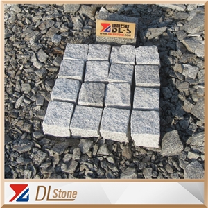 Split Grey G603 Granite Paving Stone Cobbles