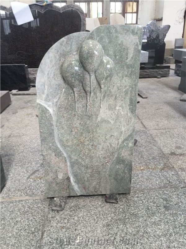 China Multicolor Green Headstone