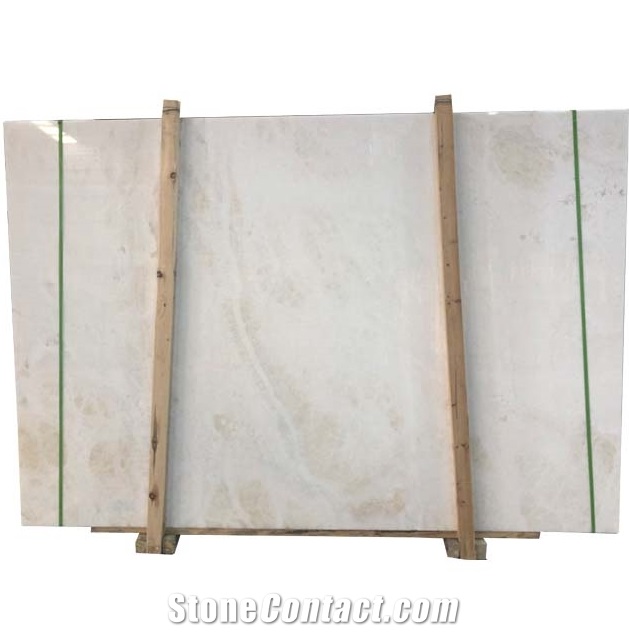 Cream & Polished 1.8 Onyx Slab for Countertop