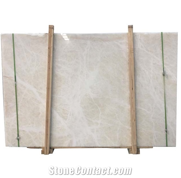 Cream & Polished 1.8 Onyx Slab for Countertop