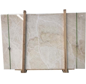 Cream & Polished 1.8 Onyx Slab for Countertop