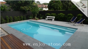 G684 Balck Basalt,Flamed,Swimming Pool Coping