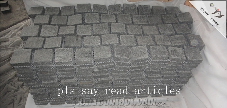 G684 Black Basalt,Floor Cube Stone,Road Paver
