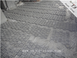 G684 Black Pearl,Cube Road Paver,Flamed Granite