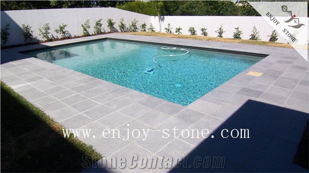 G684 Granite, Drop Square Edging Flamed Coping
