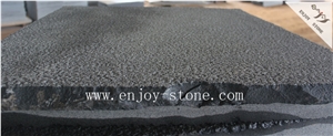 Hainan Black Basalt,Bushhammered,Cube Road Pavers,