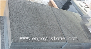 Hainan Black Basalt,Bushhammered Tile, Stone