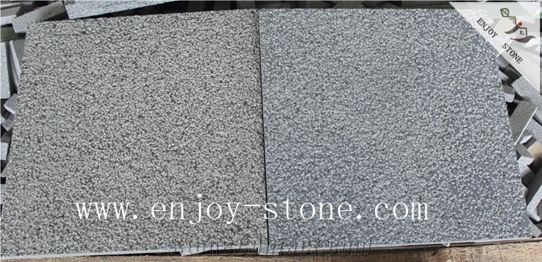 Hainan Black Basalt,Cube Stone Paver,Bushhammered
