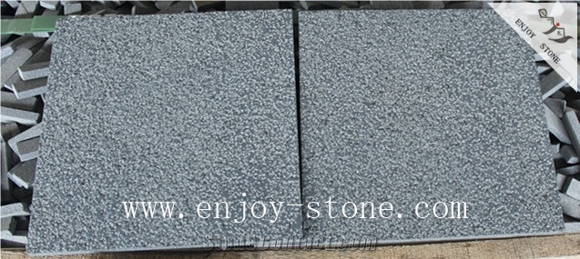 Hainan Black Basalt,Cube Stone Paver,Bushhammered