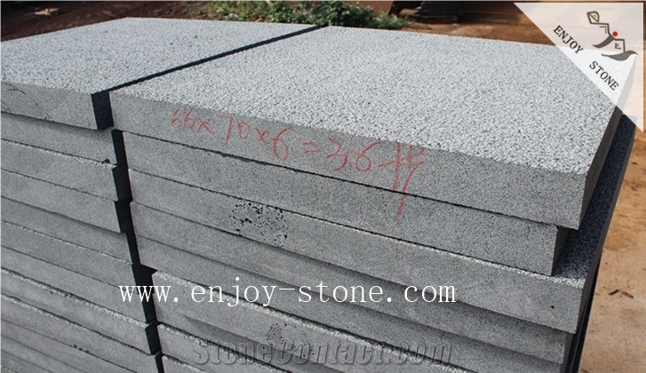 Hainan Black Basalt,Cube Stone Paver,Bushhammered
