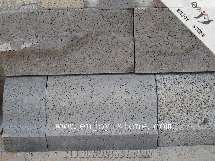 Tumble Lavastone,Grey Basalt,Road&Wall Paver