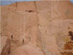 Ekachai Orange Owned Quarry Red Granite Raw Blocks