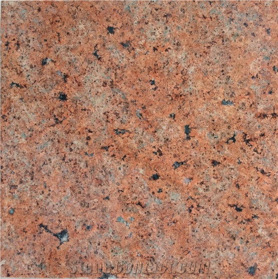 Ekachai Orange Owned Quarry Red Granite Raw Blocks