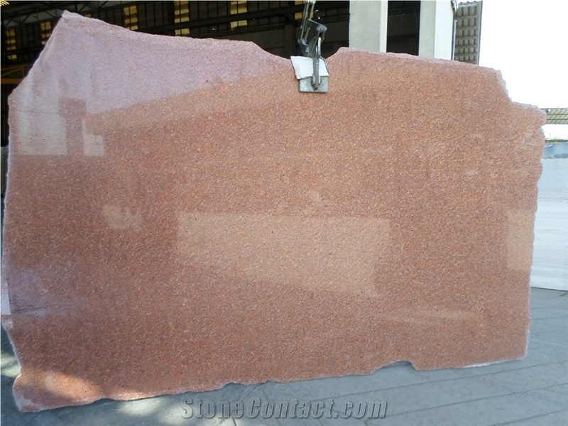 Ekachai Orange Owned Quarry Red Granite Raw Blocks