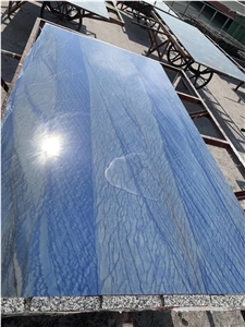 Azul Macaubas Blue Quartzite Tiles, Slabs