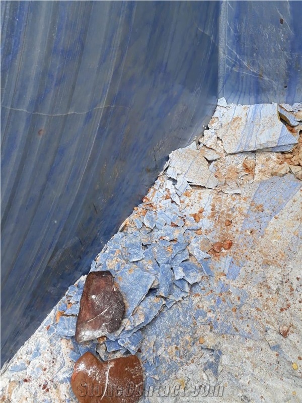 Azul Macaubas Blue Quartzite Tiles, Slabs