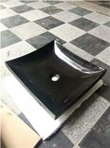 Absolute Black Granite Sink, Stone Basins