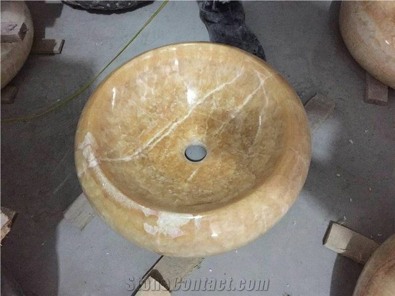 Honey Onyx Wash Basins, Honey Onyx Stone Sinks