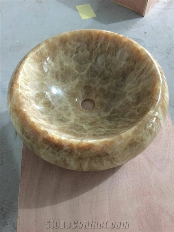 Honey Onyx Wash Basins, Honey Onyx Stone Sinks