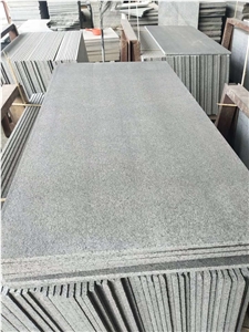 New G684 Berry Black Granite Flamed Tiles