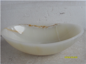 White Onyx Wash Basin, White Onyx Bathroom Sinks
