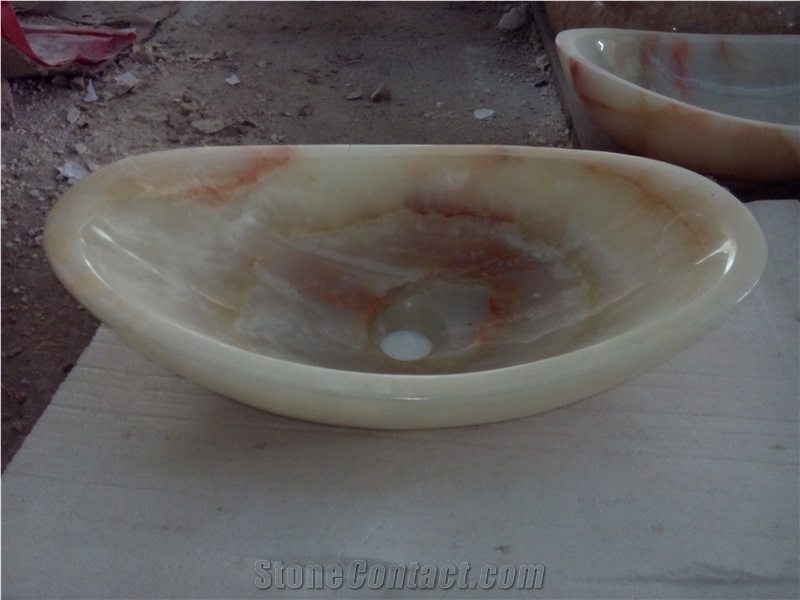White Onyx Wash Basin, White Onyx Bathroom Sinks