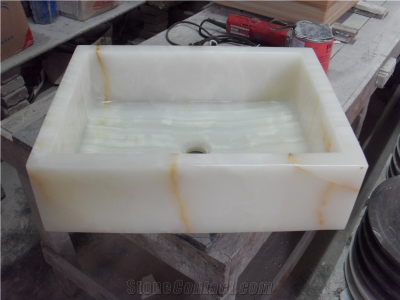 White Onyx Washbasins,White Onyx Bathroom Sink