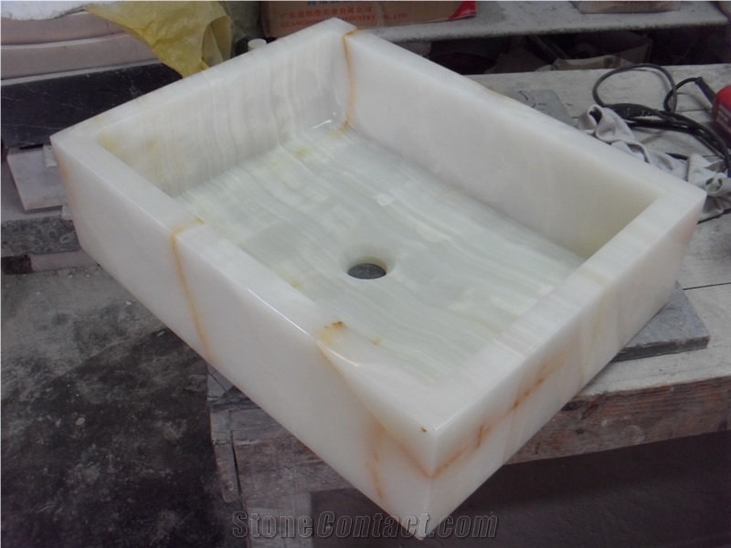 White Onyx Washbasins,White Onyx Bathroom Sink