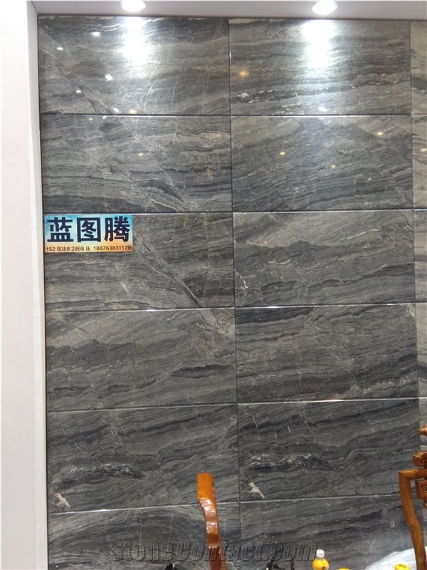 Blue Totem Marble Slabs, Tiles
