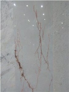 Red Line White Jade Marble Slabs, Tiles Red Line White Jade Marble Slabs, Tiles
