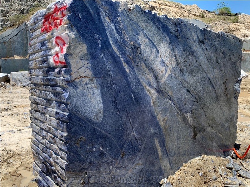 Azul Bahia Blocks, Blue Granite Blocks