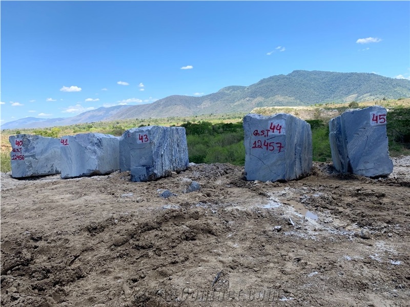 Azul Bahia Blocks, Blue Granite Blocks