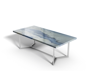 Azul Macaubas Vanity Blue Quartzite Countertop