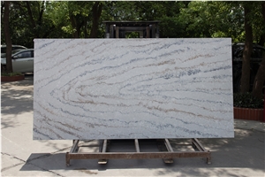 Wooden Gray Quartz Slabs Wooden Gray Quartz Slabs