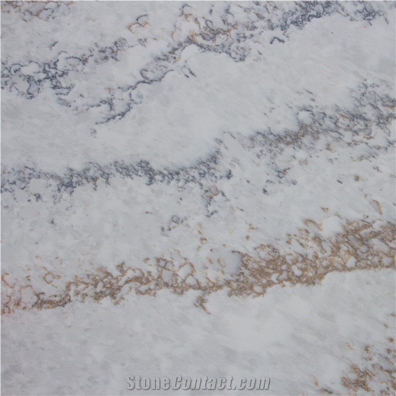 Wooden Gray Quartz Slabs