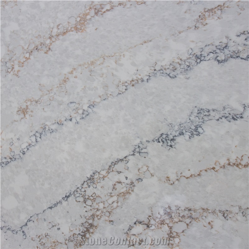 Wooden Gray Quartz Slabs
