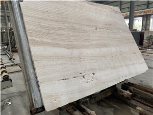 White Travertine Big Slab For Walling And Flooring Cover