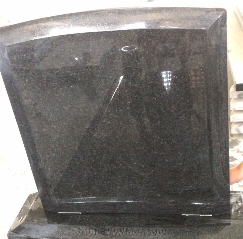 China Cheap Absolute Black Granite Tombstones