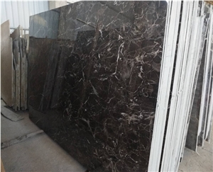 China Dark Emperador Marble Slabs 18mm