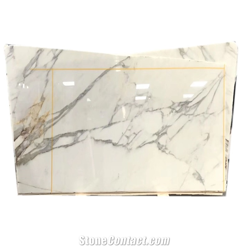 Laminate Panel Bianco Calacatta White Marble Tile
