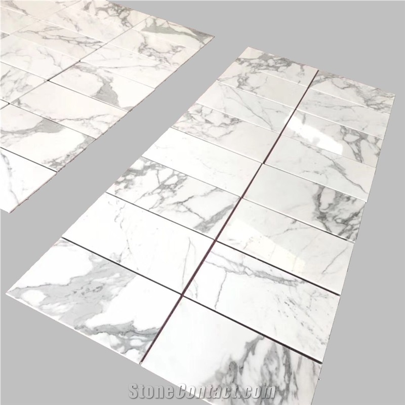 Laminate Panel Bianco Calacatta White Marble Tile