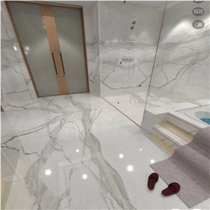Laminate Panel Bianco Calacatta White Marble Tile