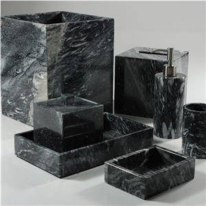 Marble Bathroom Products Tree Black Customized