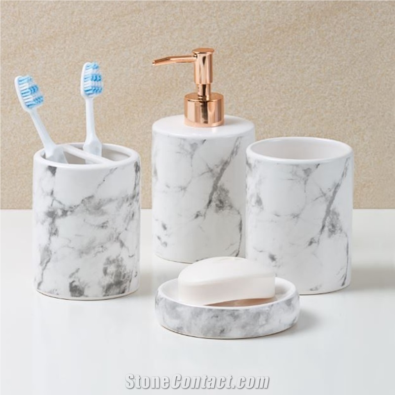 Marble Bathroom Products Tree Black Customized