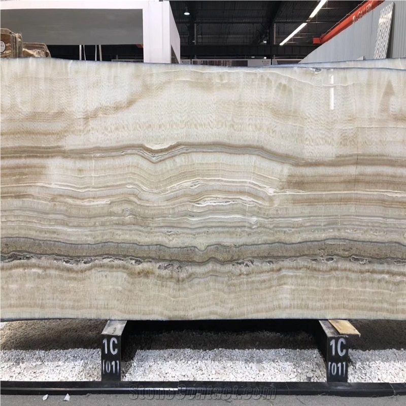 Natural Stone Bamboo Onyx Tiles Wall Cladding